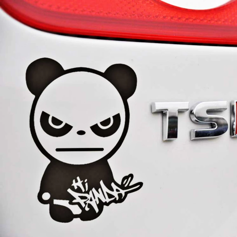 

Volkrays Cartoon Funny Anger Panda Car Stickers & Decal for Motorcycle Trunk Honda Toyota Nissan Lada Fiesta Kia Ford Focus Bmw