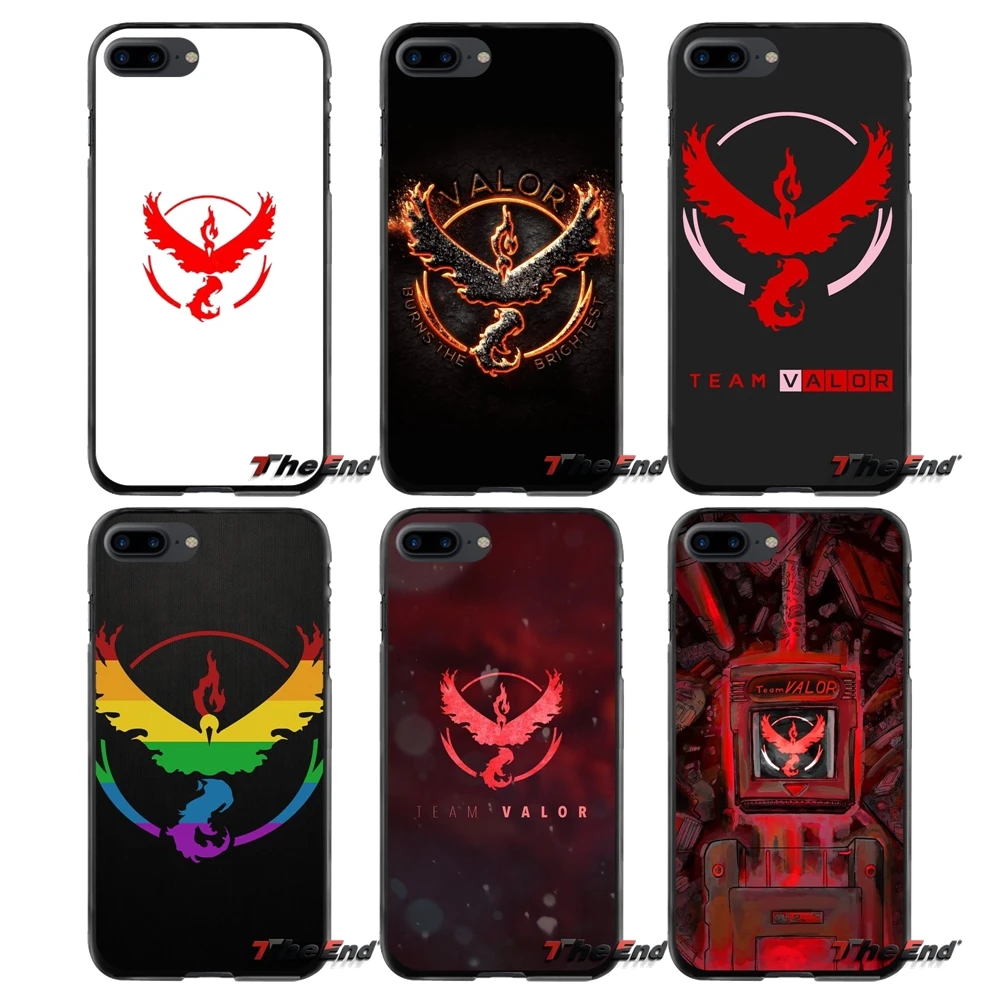 Fashion Pokemon Go Team Valor Accessories Phone Shell Covers For Apple Iphone 4 4s 5 5s 5c Se 6 6s 7 8 Plus X Ipod Touch 4 5 6 Half Wrapped Cases Aliexpress