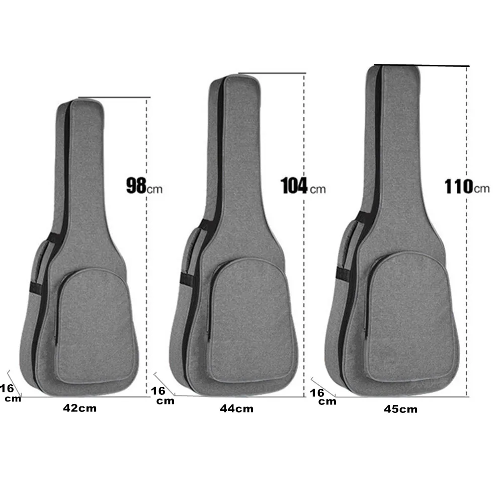 36 39 41 дюймов Сумка для гитары чехол для переноски рюкзак Оксфорд акустическая народная гитара Gig сумка чехол с двойными плечевыми лямками