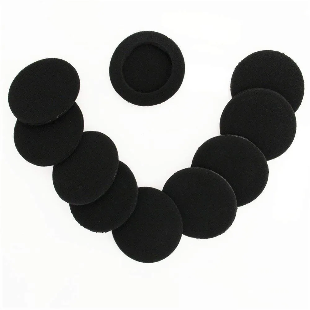 

5 Pairs of Black Foam Ear Pads Cushion Earpads Sponge Pillow Cover Cups for Philips SHC 1300 SHC1300 Shc-1300 Headphones Headset