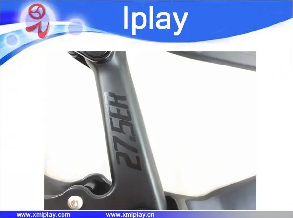 Sale 2019 New design IPLAY 29 full suspension frame carbon fiber 650B mtb frame 27.5er mountain bike frame UD matt 148*12mm thru axle 10