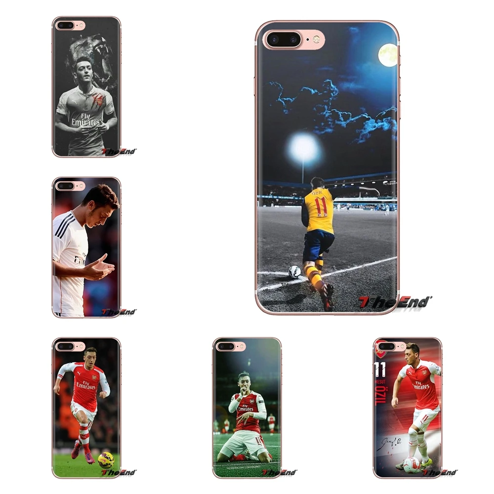 

Transparent TPU Shell Covers For iPod Touch Apple iPhone 4 4S 5 5S SE 5C 6 6S 7 8 X XR XS Plus MAX Mesut Ozil Soccer Star Europe