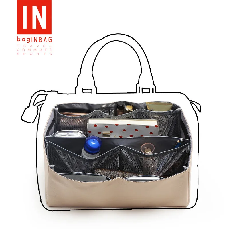 bagINBAG Multifunctional Handbag Organizer Insert Travel Tidy Tote