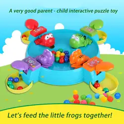 Лягушки, глотающие бусины, мультиплеерная игра, кормят голодных лягушек, родитель-ребенок, настольная интерактивная игра, игрушка для