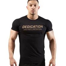 Новинка, брендовая одежда для тренажерного зала, облегающая хлопковая футболка, мужская повседневная футболка для бодибилдинга и бега, летняя Высококачественная футболка с коротким рукавом, топы