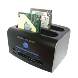 2.5 "3.5" SATA IDE HDD док-станция двойной жесткий диск esata док USB HUB удобство 17Aug30