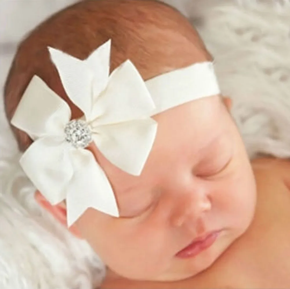 

3Pcs Kids Elastic Floral Headband Pearl Hair Girls baby Bowknot Hairband Set Orquillas Pelo Infantil Horquillas De Pelo Para Ni