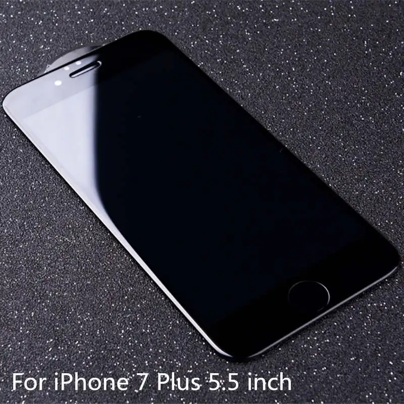 4D(2nd Gen 3D) полное покрытие закаленное стекло для iPhone 7 7 Plus изогнутая взрывобезопасная пленка 9H жесткий чехол на 7 7PLus 4," 5,5" - Цвет: Black For 7 Plus