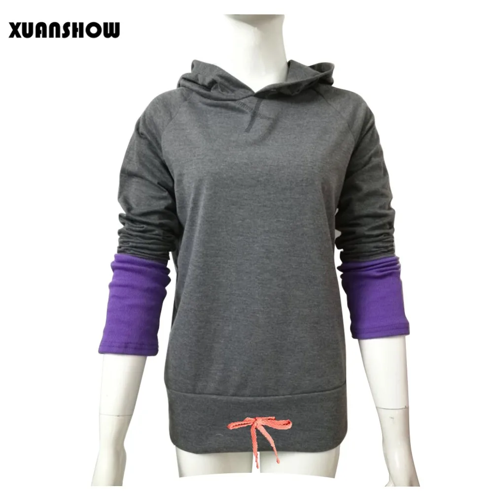 XUANSHOW 2020 Модные женские спортивные куртки женская спортивная одежда лоскутные