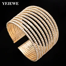 YFJEWE новые модные женские туфли с рисунком из больших кругов для мужской браслет рождественские украшения Клубные вечерние подарки B239