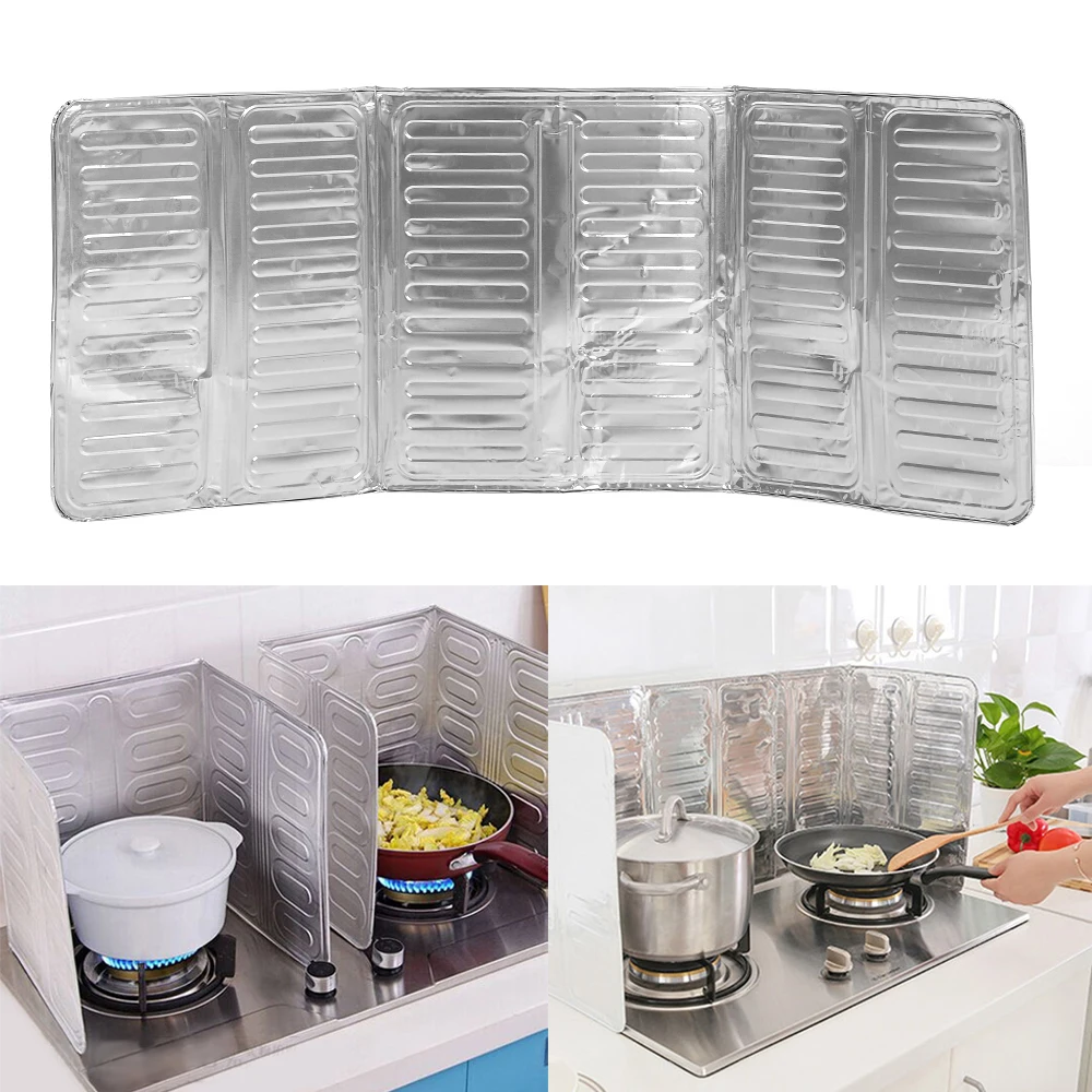 

1PC Kitchen Oil baffle Oil Splash Guard Kitchen Cooking Frying Pan Oil Splatter Screen Cover Anti Splatter Guard Shield Tool