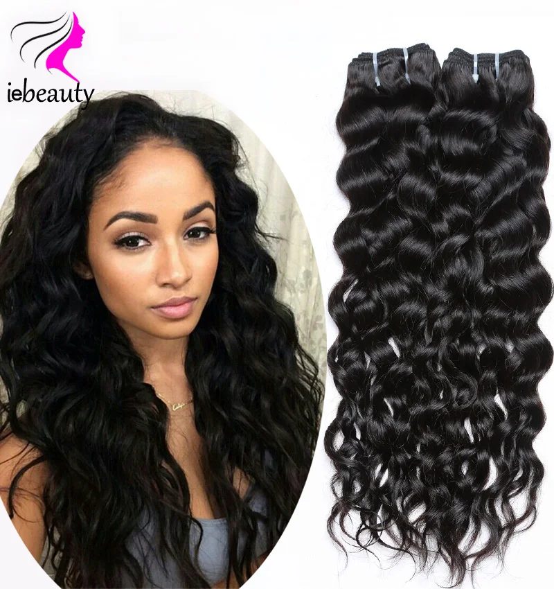 Indian Virgin Hair Natural Wave 4pcs 7A Indian Curly Virgin Hair Bundles Raw Virgin Indian Curly Hair Weave Natural Indian Hair