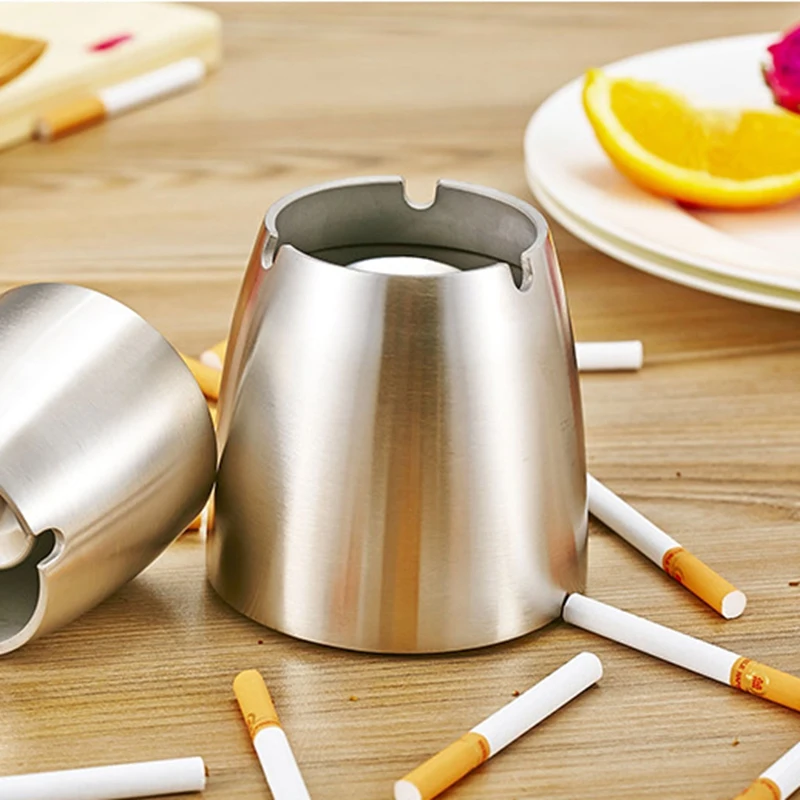 Cigarette steel Ashtrays for Indoor or Outdoor Use, Ash Holder for
