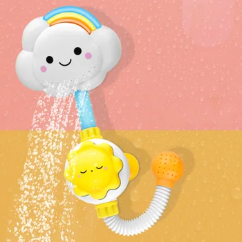 

Baby Bath shower-head Toy Kids Bathtub Shower Bathing Suction Cup Spray Game For Children Playing Tools In Washing Swimming Pool