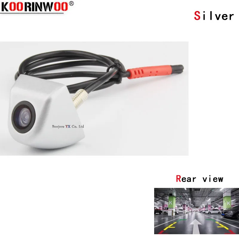 Koorinwoo 4 цвета CCD HD парковочная камера s Анти-туман Водонепроницаемый резервный универсальный автомобильный Передний Задний Вид парковочная камера комплект цинковый сплав - Название цвета: Rear View camera