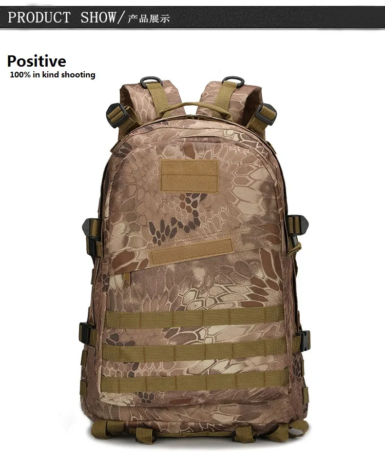 40L открытый охотничий Штурмовой Рюкзак страйкбол 3Day Molle Camel пакет ATACS FG охотничий камуфляж