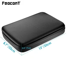 Zaščitna torba FeoconT za zaščito pred nosom za Gopro Hero 6 Dodatki za Go pro 5 Xiaomi Yi 4K EKEN H9 SJCAM S / M / L Velikost