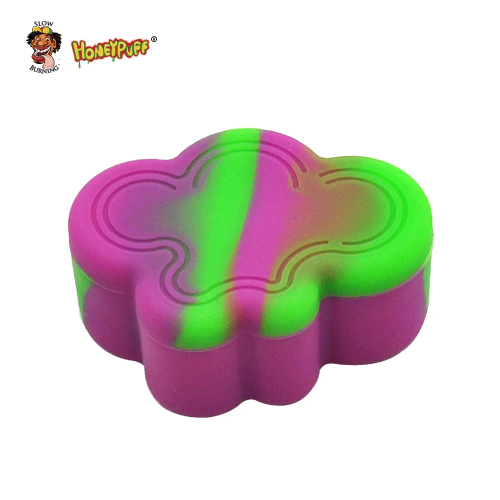 

HONEYPUFF 22ML Multi Silicone Wax Oil Cream Jar 4 IN 1 Concentrate Container Non Stick Wax Oil Cream Jar Dab or Slick oil jars