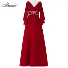 Vestido de noche 2017 Barato Tres Cuartos Nuevo Diseño Straight vestido de fiesta Con Cuello En V Sexy oportunidad real de baile vestido de festa