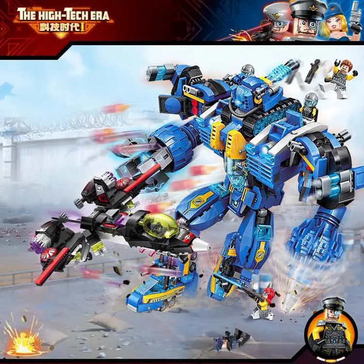 1351pcs Technic Garma Mecha Man Vehicle Enlighten Building Block Bricks Classic Model Toy For Kids Sea King Poseidon Mech Aliexpress