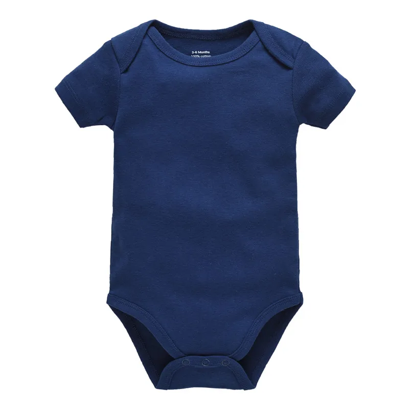 5 шт., комбинезон для младенцев, брендовый Повседневный Детский комбинезон для новорожденных мальчиков и девочек, хлопковая одежда с короткими рукавами