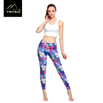 

Sport Leggings High Waist Compression Pants Gym Clothes Sexy Running Floral Print Yoga Tights Women Fitness Yoga Pants