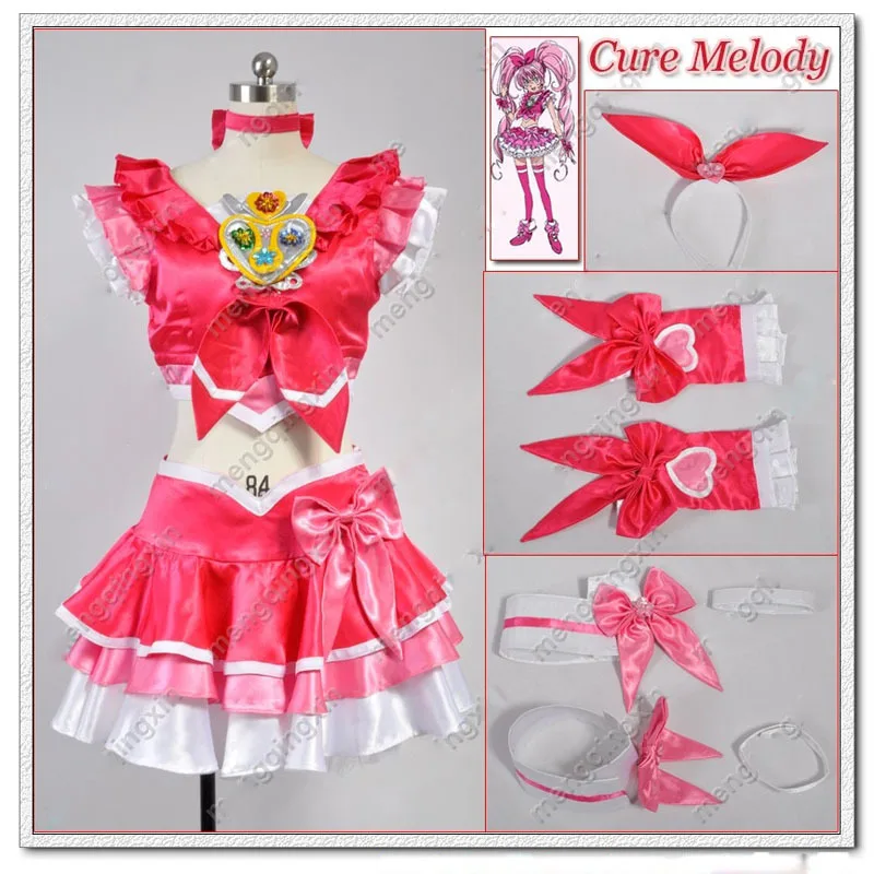 

Suite Precure! Cure Melody Cosplay Costume Custom Made Free Shipping