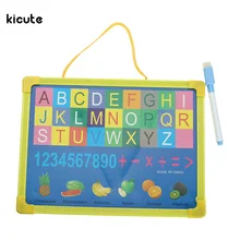 1pc Whiteboard Dry Wipe Board Mini Drawing Whiteboard Small Hanging Board With Marker Pen for Childern Study Gifts Color Random