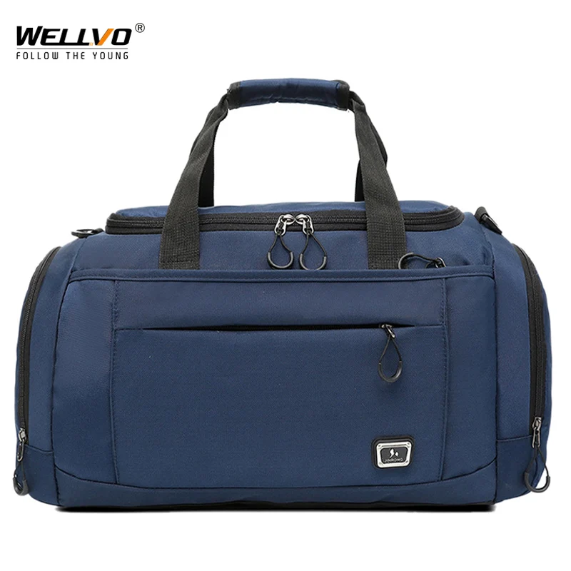 Wellvo Oxford Мужская модная сумка для путешествий, большая Женская дорожная сумка для багажа, переносная мужская сумка через плечо XA72ZC