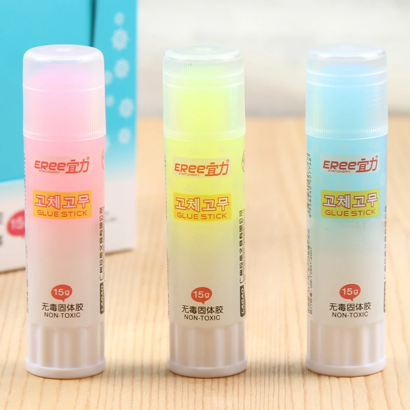 

G102 South Korea creative office stationery 15g PVP transparent glue formaldehyde free glue stick and stick formula Stationery