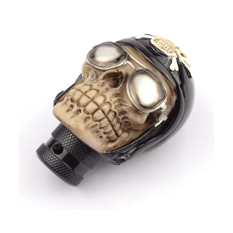 Negro pirata cráneo automática Manual De cambio De engranaje De perillas estilo De coche Kia Manual para Nissan Palanca Universal Palanca De Cambios Negro pirata cráneo automática Manual De cambio De engranaje De perillas estilo De coche Kia Manual para Nissan Palanca Universal Palanca De Cambios