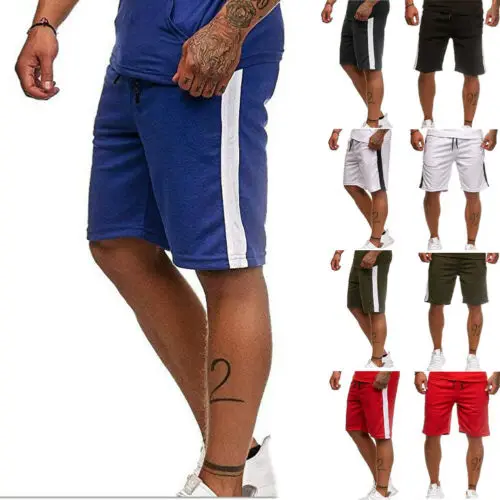 Stylish Hot Sale Simple Men Summer Casual Loose Letter Pocket Shorts Jogging Training Sport Gym Workout Knee-length Shorts M-XXL