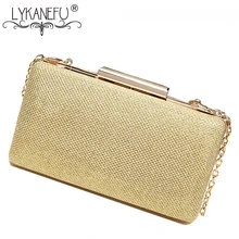 LYKANEFU Box вечерние сумки маленький кошелек-клатч женская сумка золотые клатчи женские кошельки с цепочкой вечерние свадебные сумки