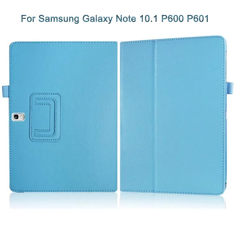 Ультратонкий чехол из искусственной кожи для Samsung Galaxy Note 10 1 2014 Edition P600 P601 Lichi Style Cover