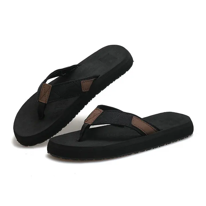 High Quality Popular Outdoor Beach Flat Sandals Man Slippers Mens Rubber Sole Orthotic Flip Flops (15)