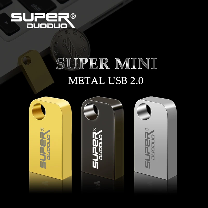 Super mini tiny Metal usb flash drive 64gb 16gb 32gb 8GB pen drive