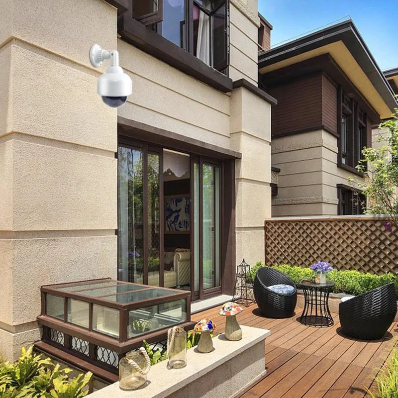 

Fake Surveillance Security Dome Camera Simulation Dummy Camera for Indoor Outdoor Use SL@88