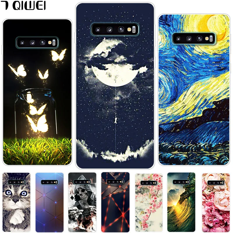 

For Samsung S10 Plus Case Cover Silicone Soft TPU Case For Samsung Galaxy S10 Case Cover Animal Funda for Galaxy S10e S10+ Capa