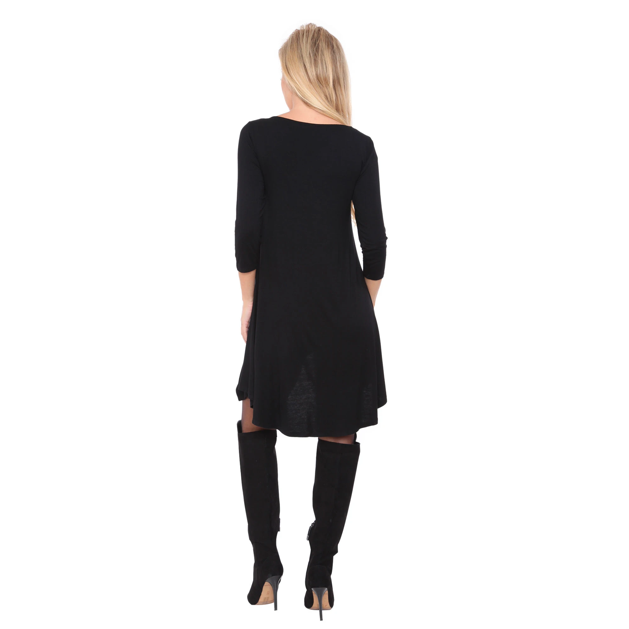 Luna Tunic Top - Black (2)