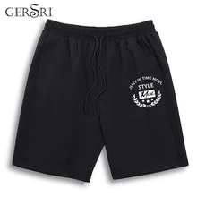 Gersri летние шорты мужские черные повседневные пляжные шорты высокого качества с эластичной талией модные брендовые пляжные шорты Бермуды плюс размер