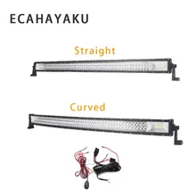 Best Offers ECAHAYAKU 1pcs 324w 22 inch Straight Curved LED Work Light Bar+ 2m led light wiring harness for SUV Boat 4x4 Truck ATV Off-road Best Offers ECAHAYAKU 1pcs 324w 22 inch Straight Curved LED Work Light Bar+ 2m led light wiring harness for SUV Boat 4x4 Truck ATV Off-road