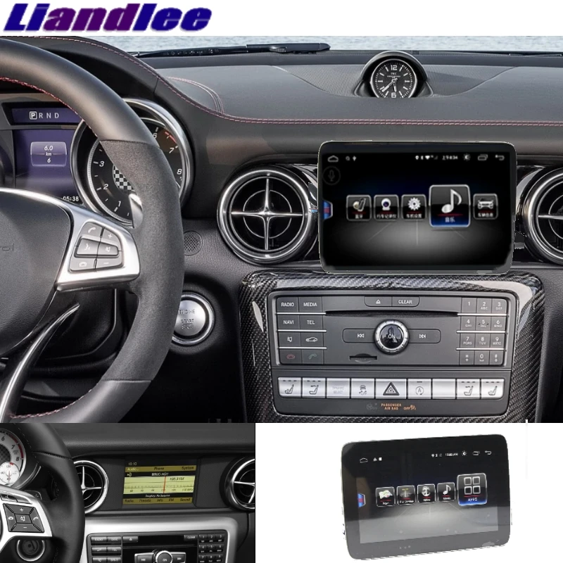 Perfect Liandlee Car Multimedia Player NAVI For Mercedes Benz SLK SLC MB R172 2009~2018 Original CarPlay Adapter Radio GPS Navigation 2