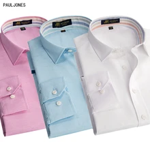 Pauljones 111x качество Для мужчин S Лен Рубашки для мальчиков с длинным рукавом социальной Slim Fit Повседневное-Рубашки для мальчиков модные Для мужчин Костюмы из Китая костюмы