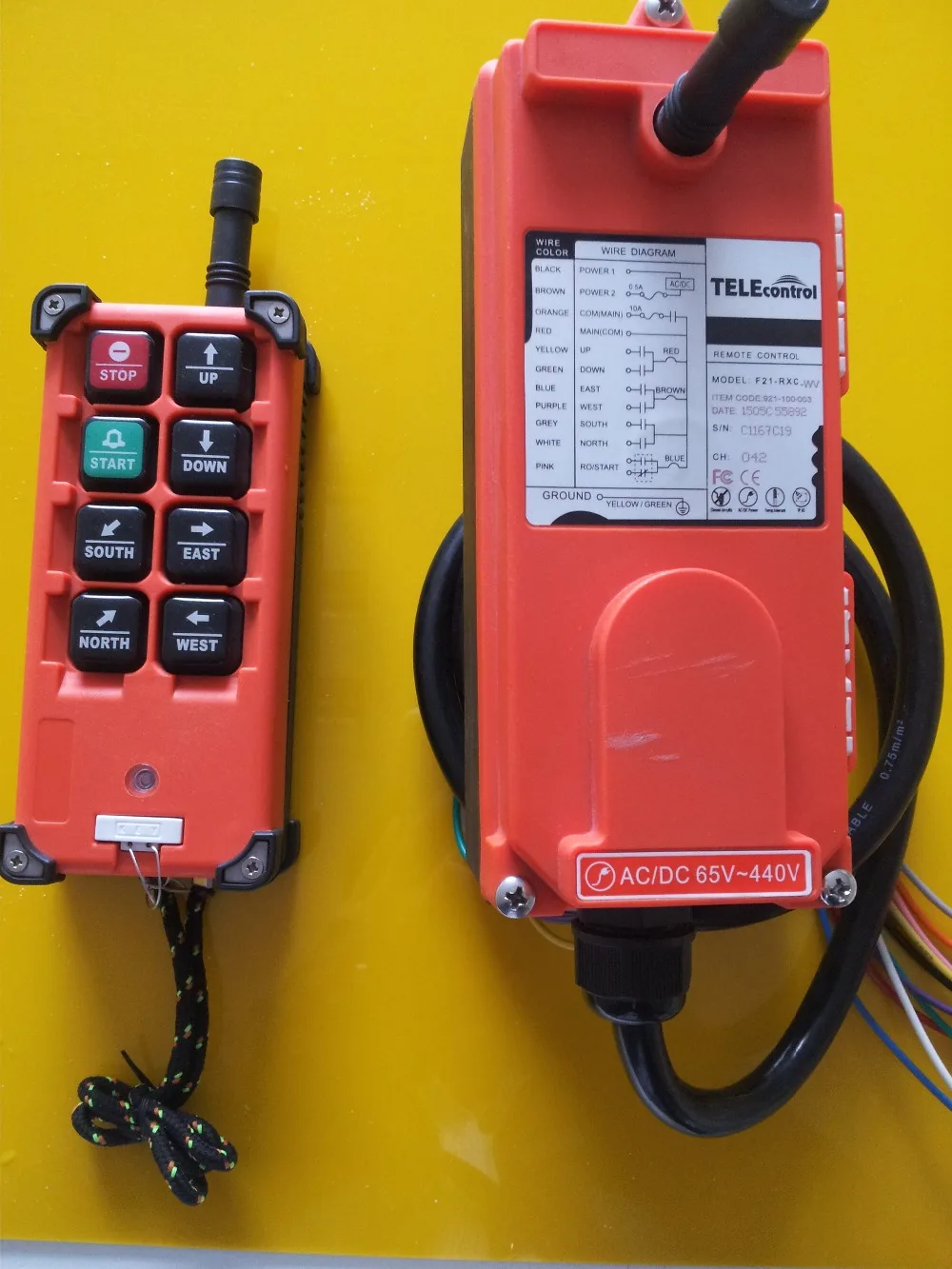 

Telecrance F21-E1B Industrial radio remote control for crane and hoist
