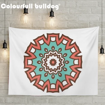 

Colorful Mandala Wall Hanging Geometry Circle Tapestries Bohemian Vintage Ethnic Yoga Mats Living Room Beach Blankets Decor Home