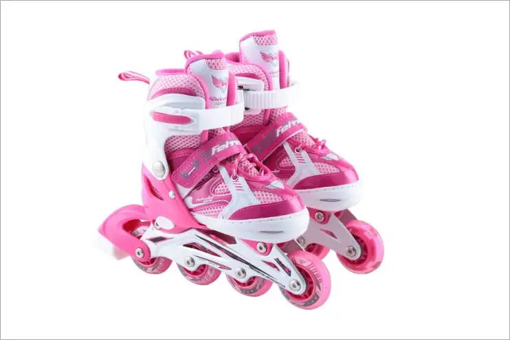 عالية الجودة ChildrenInline تزلج الأسطوانة أحذية التزلج قابل للتعديل وامض عجلات Patines مضمنة SkateRoller أحذية التزلج عالية الجودة ChildrenInline تزلج الأسطوانة أحذية التزلج قابل للتعديل وامض عجلات Patines مضمنة SkateRoller أحذية التزلج
