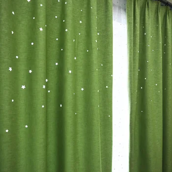 

High quality Eurropean and American star design shading curtains for living room bedroom curtains printed curtains colors asso