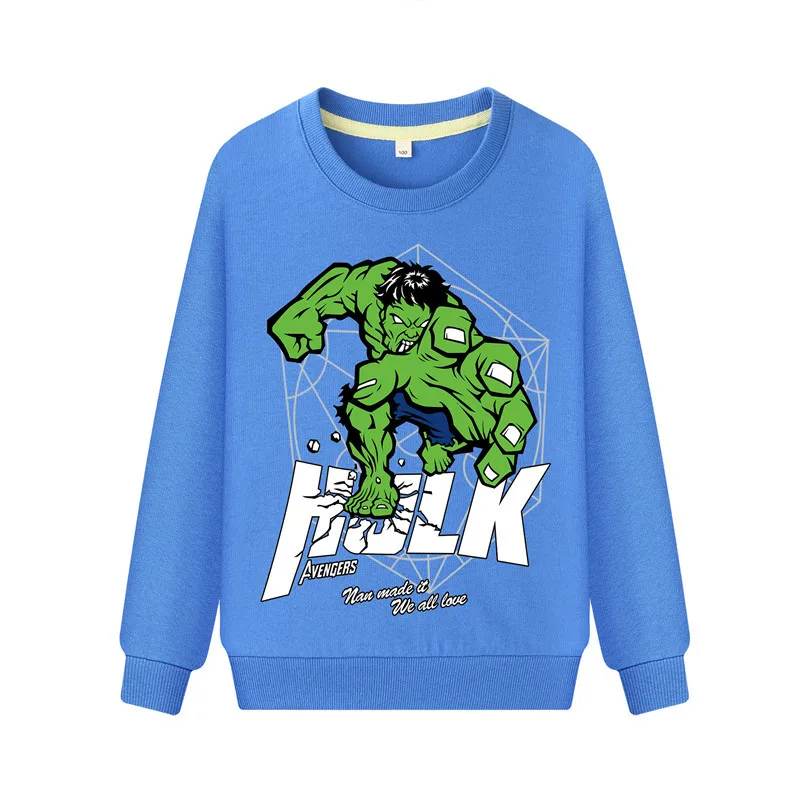 Boys Hulk Print Sweatshirt Hoodies Girls Cut Pink Cotton Hoodie Clothes Children Spring Full Sleeve Pullover Costume Baby DZ087 (4)