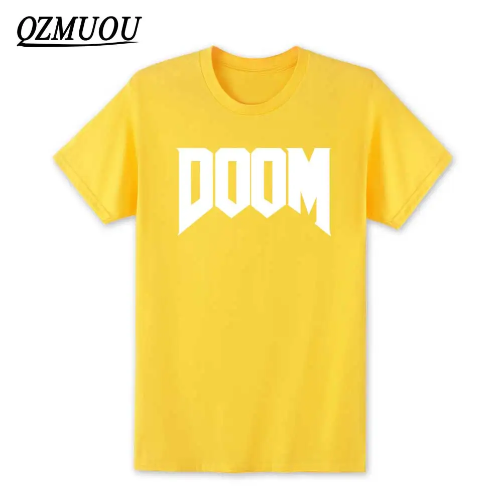Новая модная футболка Doom All Time Great Video Game Unoffical in Mens футболка с круглым вырезом хлопковая футболка высокого качества размер XS-XXL - Цвет: Yellow1