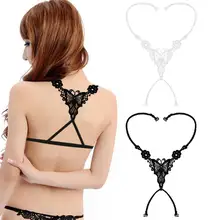 Бюстгальтер на бретельках, женский топ с четырьмя крестиками, стразы, бант, ремень, красота, сзади, невидимые плечи, нижнее белье, ремень, белый, черный